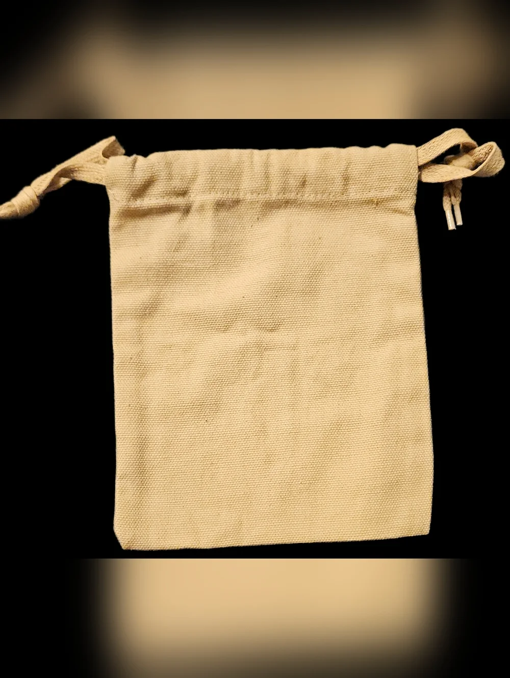 Christian Louboutin Small Tan Canvas Dust Bag Jewelry Storage Makeup Pouch